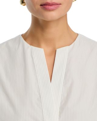 V Neck Popover Top