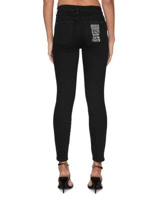 Spray On Jet Black High Rise Jeans in Black