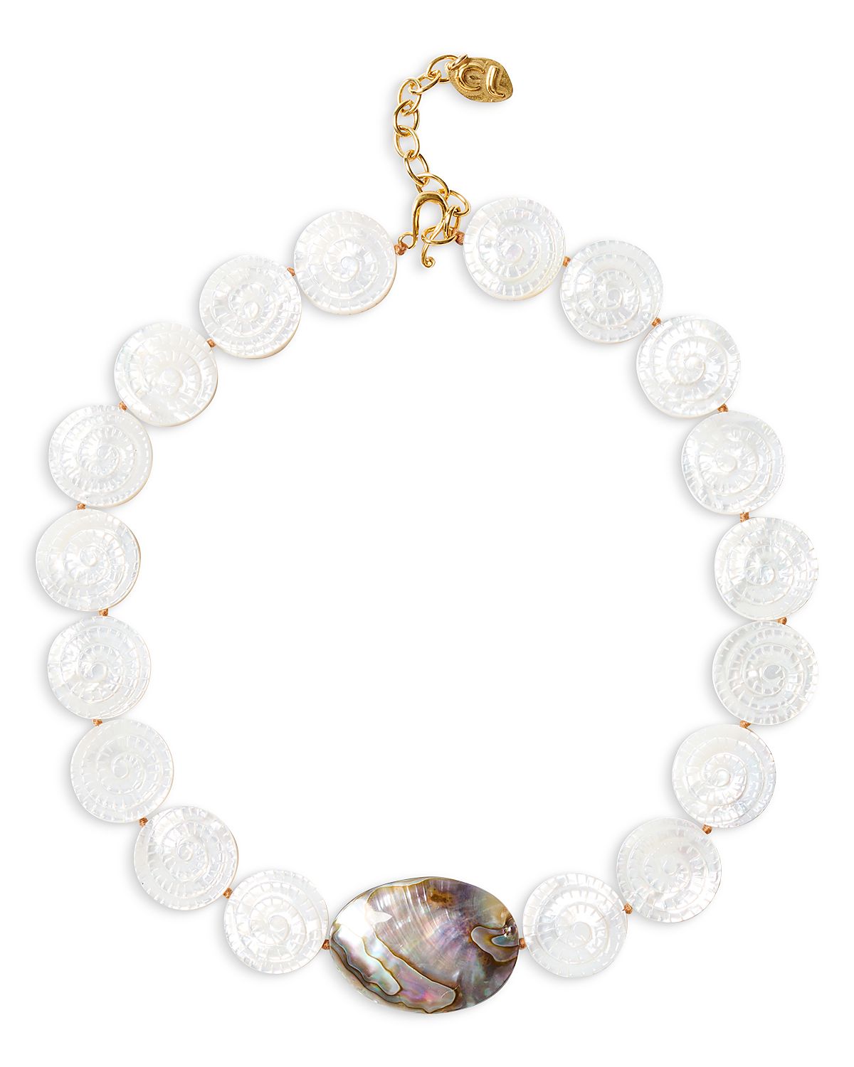 Chan Luu Abalone & Mother Of Pearl Collar Necklace