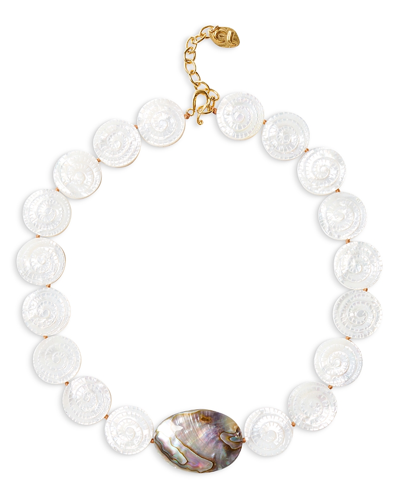 Chan Luu Abalone & Mother Of Pearl Collar Necklace, 17.5