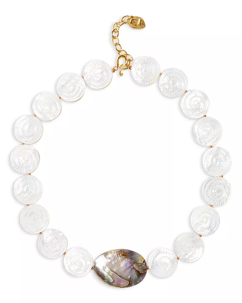 Chan Luu Abalone & Mother Of Pearl Collar Necklace, 17.5