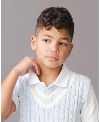 Boys' Organic V-Neck Cricket Sweater Vest - Little Kid