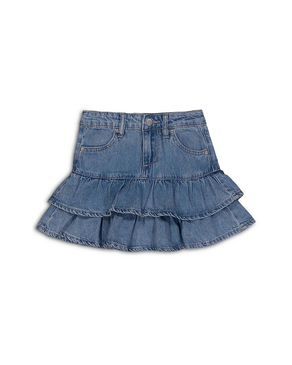 Joe's Jeans Girls' Ruffled Denim Mini Skirt - Big Kid