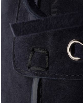 Men's Suede Boat Shoes With Laces