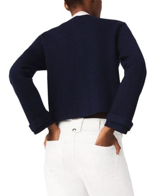 Detachable Embroidered Collar Cardigan