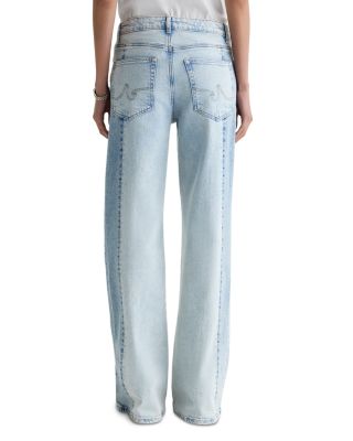 Saige Mid Rise Wide Leg Jeans in Solar Flare
