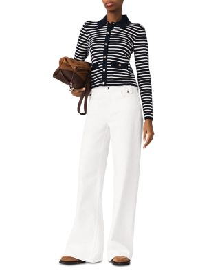 Striped Polo Cardigan