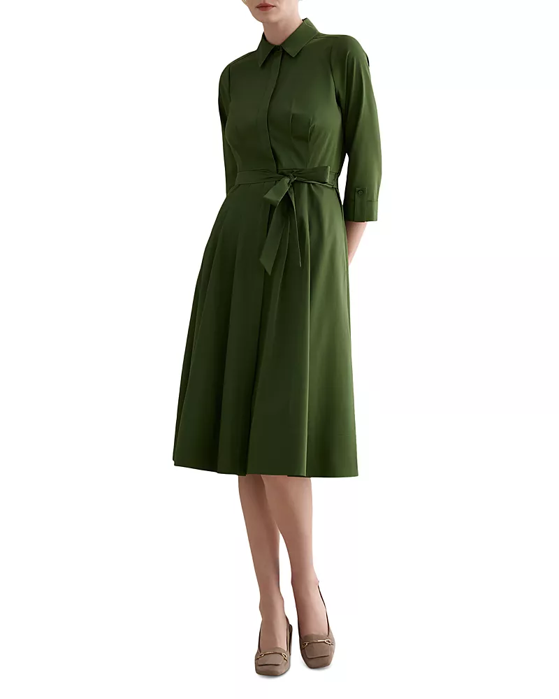 Hobbs London Petites Brigitta Button Front Midi Dress