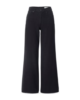 Andi High Rise Full Wide Leg Jeans in Black