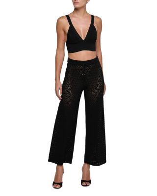 Gaelle Pointelle Knit Pants