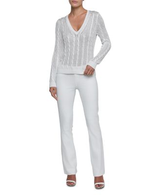 Preston Cable V Neck Pullover Sweater