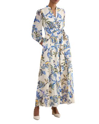 Shanice Floral Tie Waist Shirt Dress