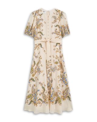 Alma Silk Paisley Dress