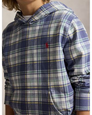 Boys' Plaid French Terry Hoodie - Big Kid