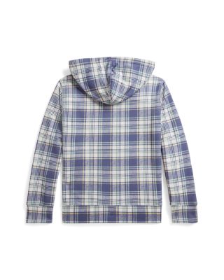 Boys' Plaid French Terry Hoodie - Big Kid