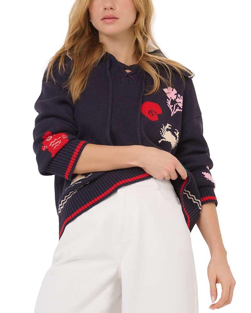 Nobody's Child Seascape Motif Sweater