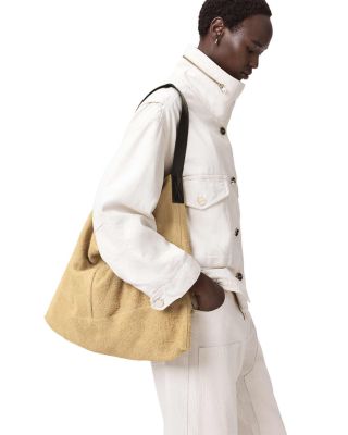 Asha Medium Suede Shoulder Bag