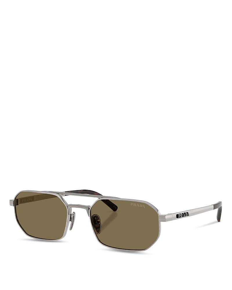 Prada Pr Rectangular Sunglasses, 55mm