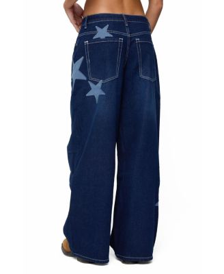  Trish Stars Low Rise Baggy Jeans