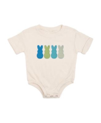 Boys' Peeps Embroidered Patch Easter Short Sleeve Romper - Baby