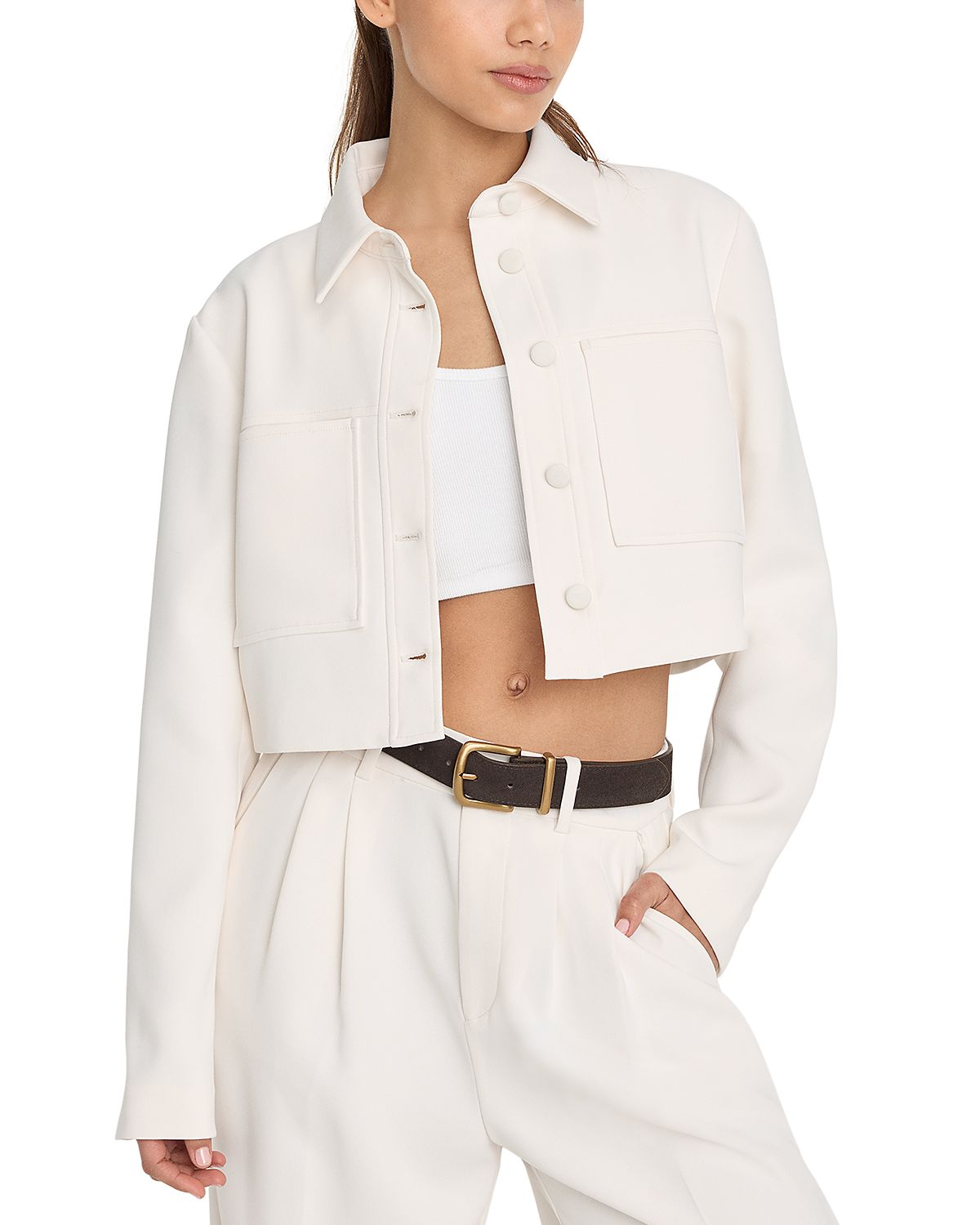 Good American Cropped Jacket