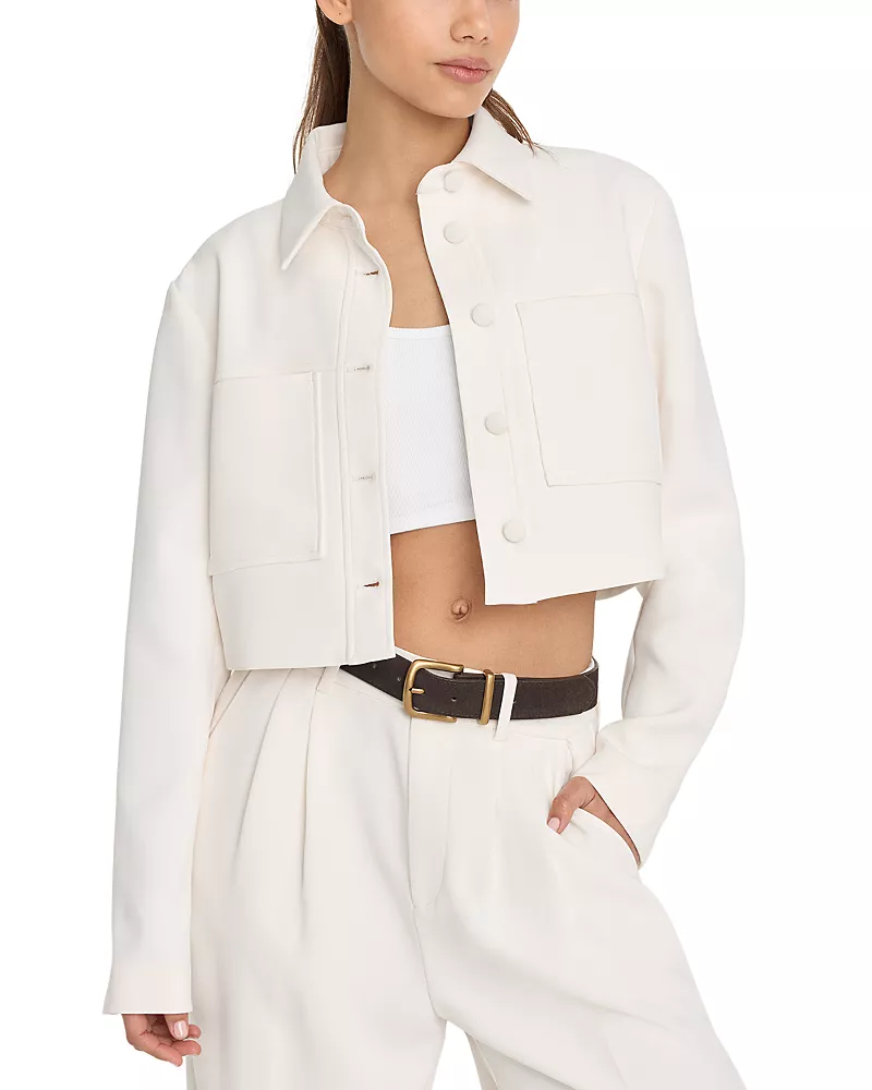 Good American Cropped Jacket