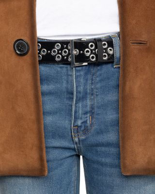 Women's Starlight Eyelets Leather Belt