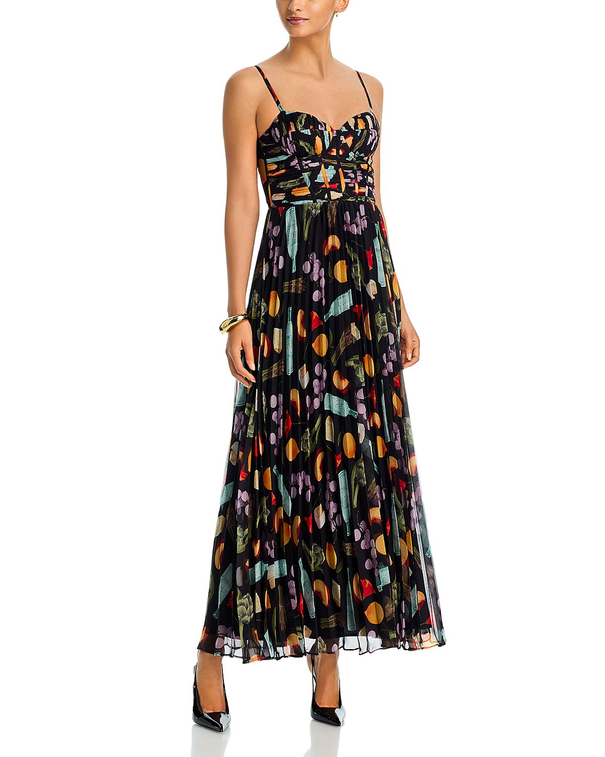 Aqua Sleeveless Printed Maxi Dress - Exclusive