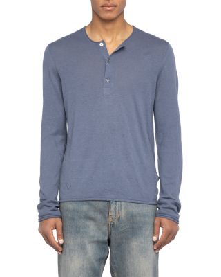 Signature Regular Fit Linen Henley  