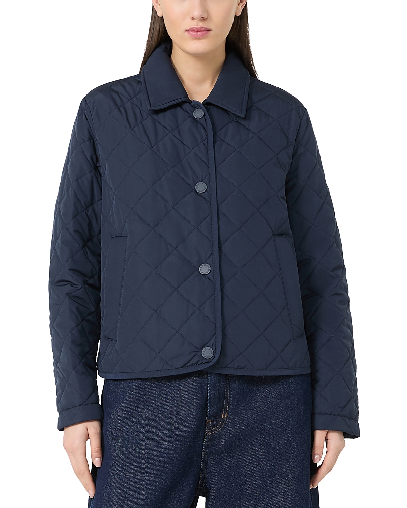 Weekend Max Mara Wkdgelo Navy Short Padded Jacket