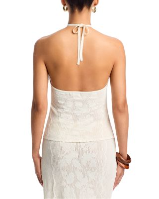 Placed Crochet Halter Top - Exclusive