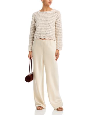 Pointelle Crewneck Sweater - Exclusive