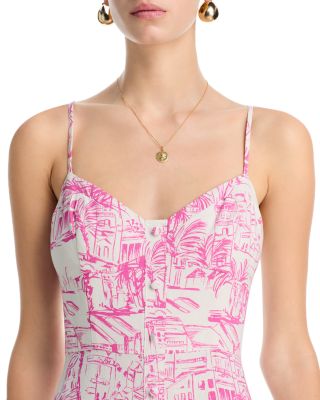 City Palm Scenic Print Dress - Exclusive