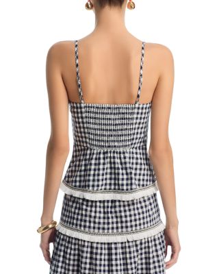 Gingham Top & Gingham Midi Skirt - Exclusive