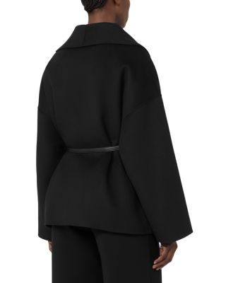 Mstsughero Black Short Robe Coat
