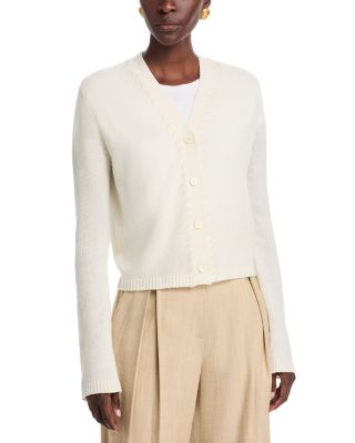 Cashmere V Neck Cardigan Sweater