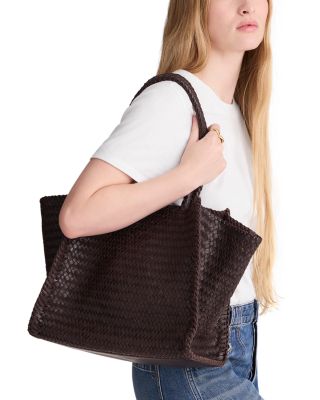 Lexington Woven Leather Tote Bag