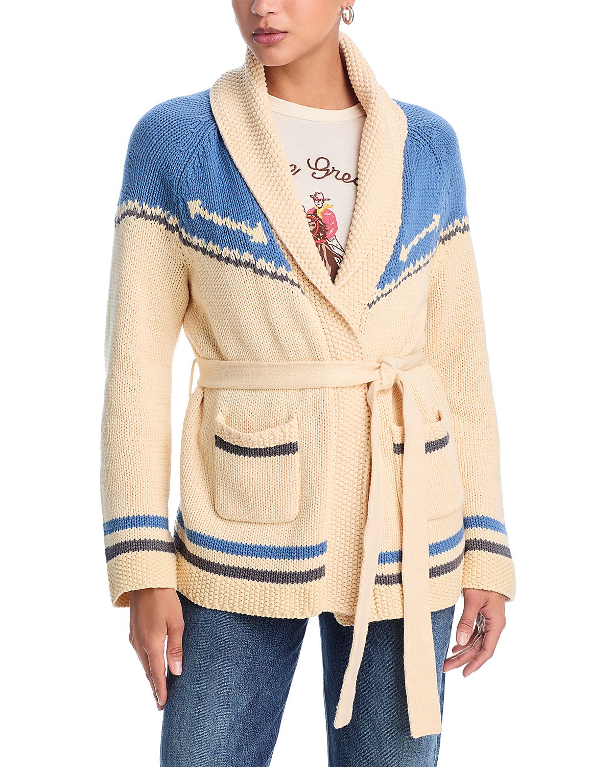 The Great. x Stetson Long Sleeve Cardigan