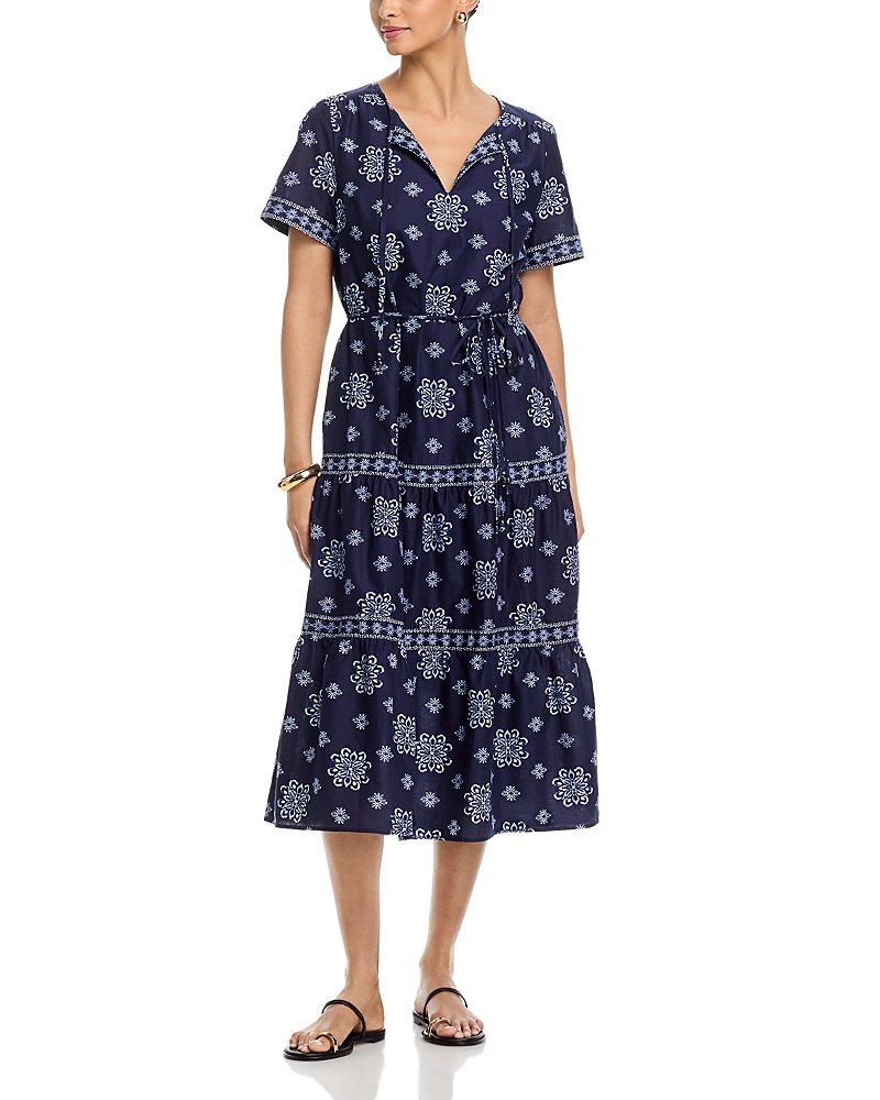 Tommy Bahama Coastal Tiles Short Sleeve Midi Dress