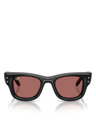 Wayfarer Puffer Square Sunglasses, 47mm