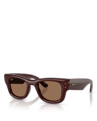 Wayfarer Puffer Square Sunglasses, 50mm