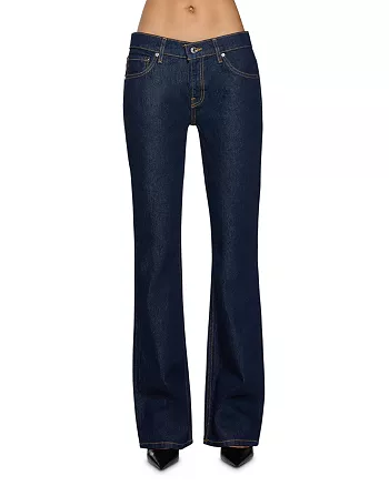 Low Rise Bootcut Jeans in Havana Night