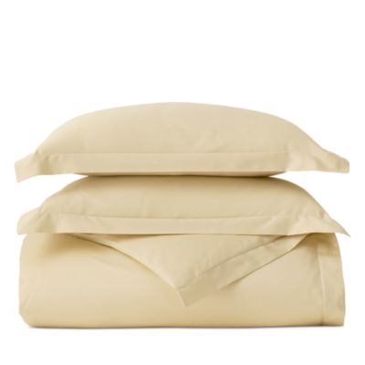 Signature Organic Cotton Hemmed Duvet Set, Full/Queen