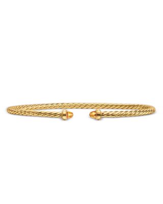 Micro Cablespira&reg; Flex Bracelet in 18K Yellow Gold with Citrine, 2.6mm
