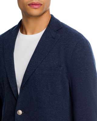 Herringbone Cotton Jersey Soft Jacket