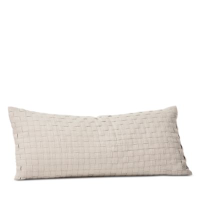 Linen Woven Icon Decorative Lumbar Pillow Cover & Insert