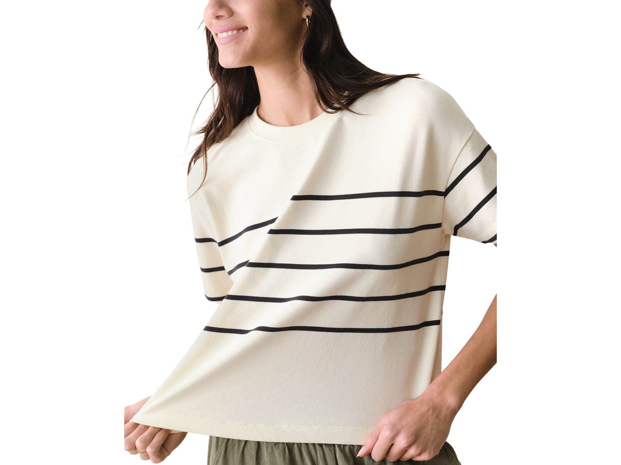 Luxe Sueded Crew Tee — Image 5