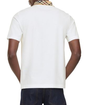  Check Collar Cotton Polo Shirt