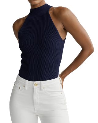 Mock Neck Instasculpt Rib Top