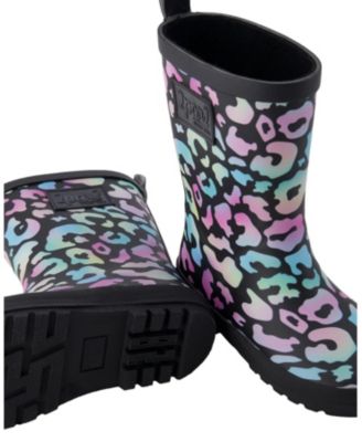 Girls' Waterproof Animal Rain Boots in Natural Rubber - Baby, Little Kid, Big Kid